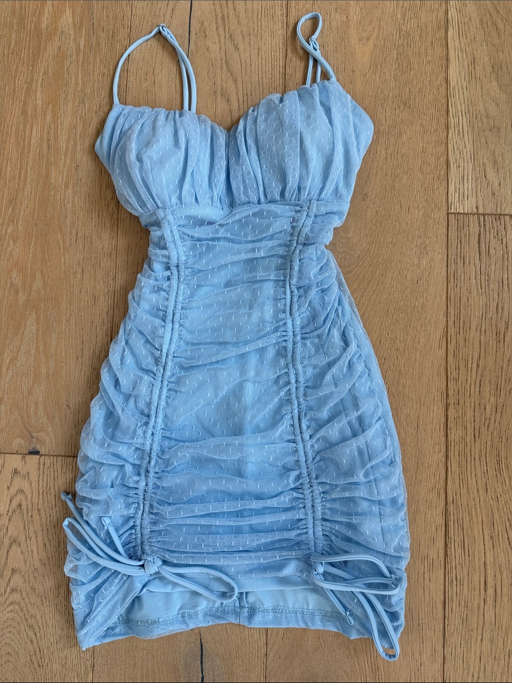 Windsor Light Blue Mini Dress